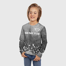 Лонгслив детский Genesis - grey gradient посередине, цвет: 3D-принт — фото 2