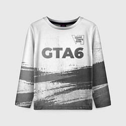 Детский лонгслив GTA6 - white gradient посередине