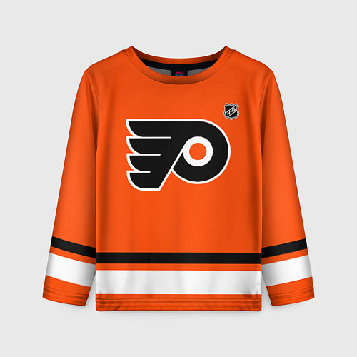 Детский лонгслив Philadelphia Flyers - NHL team / 3D-принт – фото 1
