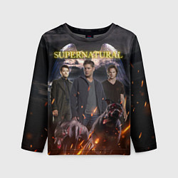 Лонгслив детский Supernatural - true hunters, цвет: 3D-принт