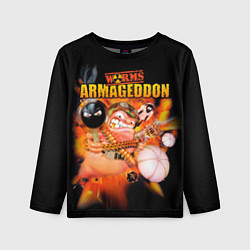 Детский лонгслив Worms - armageddon