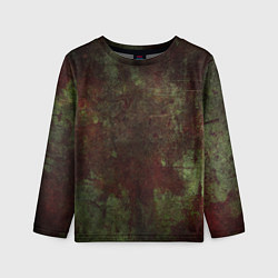 Лонгслив детский Абстракция - green fabric soaked in red paint, цвет: 3D-принт