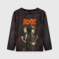 Детский лонгслив ACDC спинами друг другу