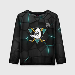 Лонгслив детский Анахайм Дакс - плиты с подсветкой, цвет: 3D-принт