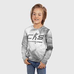 Лонгслив детский Counter-Strike 2 - white gradient, цвет: 3D-принт — фото 2