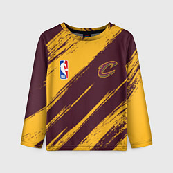 Лонгслив детский Кливленд Кавальерс - команда НБА, цвет: 3D-принт