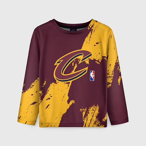 Детский лонгслив Cleveland Cavaliers NBA team / 3D-принт – фото 1