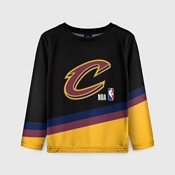 Лонгслив детский Cleveland Cavaliers NBA basketball, цвет: 3D-принт