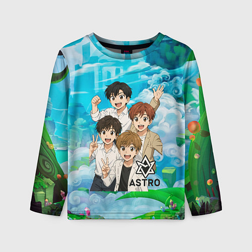 Детский лонгслив Astro в аниме стиле / 3D-принт – фото 1