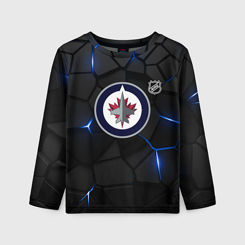 Детский лонгслив Виннипег Джетс - НХЛ хоккей / 3D-принт – фото 1
