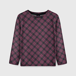 Лонгслив детский Tartan, цвет: 3D-принт