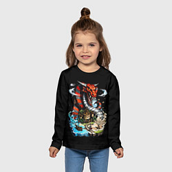 Лонгслив детский Аспид причала - Герои Меча и Магии 3, цвет: 3D-принт — фото 2