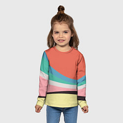 Лонгслив детский Спектр июнь, цвет: 3D-принт — фото 2