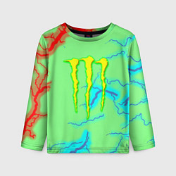 Лонгслив детский Monster energy storm electrix, цвет: 3D-принт