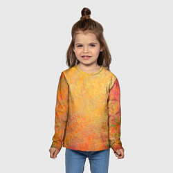 Лонгслив детский Абстракция - desert sun, цвет: 3D-принт — фото 2