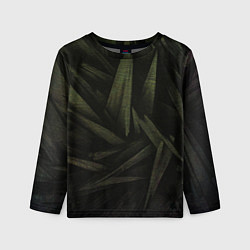 Лонгслив детский Абстракция - green triangles, цвет: 3D-принт