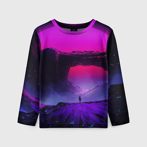 Детский лонгслив A Journey on the planet / 3D-принт – фото 1