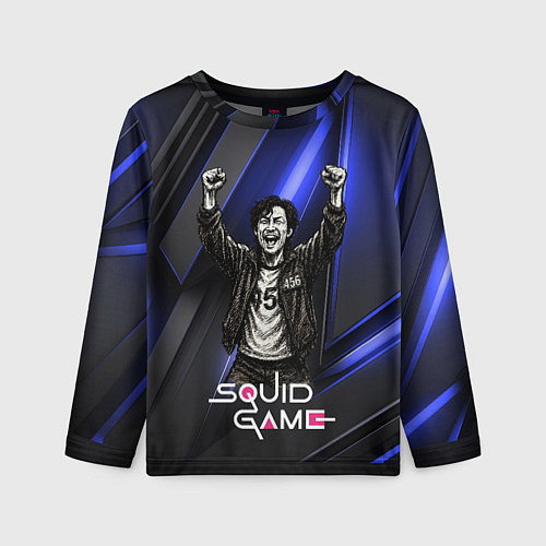 Детский лонгслив Победа игрока 456 Игра в кальмара / 3D-принт – фото 1