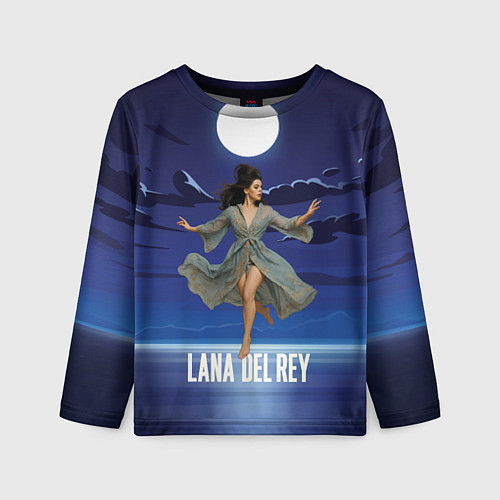 Детский лонгслив Lana Del Rey танцует под луной / 3D-принт – фото 1