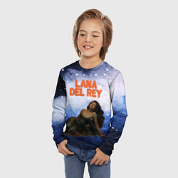 Лонгслив детский Lana Del Rey лежит, цвет: 3D-принт — фото 2