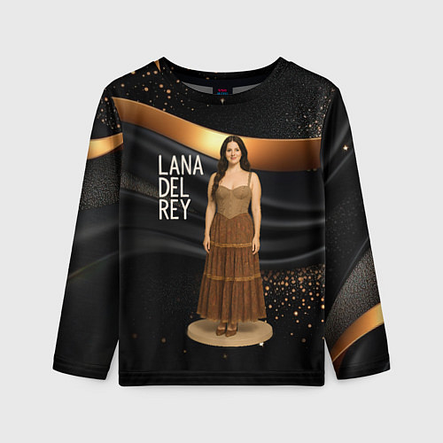 Детский лонгслив Lana Del Rey в ретро платье / 3D-принт – фото 1