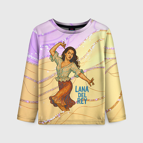 Детский лонгслив Lana Del Rey танцует / 3D-принт – фото 1