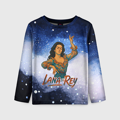 Детский лонгслив Lana Del Rey танцует / 3D-принт – фото 1
