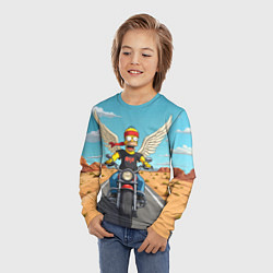 Лонгслив детский Летящий в даль Гомер - Ария, цвет: 3D-принт — фото 2