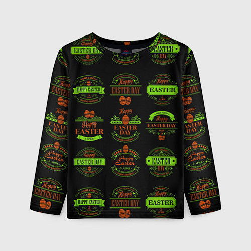 Детский лонгслив Easter holidays / 3D-принт – фото 1
