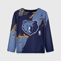 Детский лонгслив Мемфис Гриззлис - логотип команды