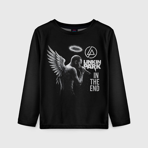 Детский лонгслив Честер Беннингтон ангел- In the end / 3D-принт – фото 1