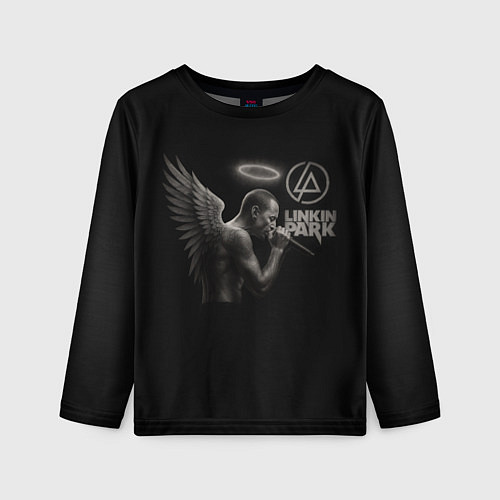 Детский лонгслив Честер Беннингтон - LP angel / 3D-принт – фото 1