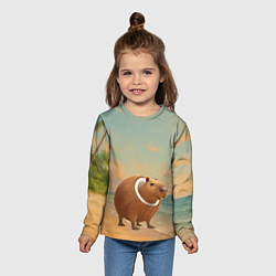 Лонгслив детский Бурбалони Лулиоли мем, цвет: 3D-принт — фото 2