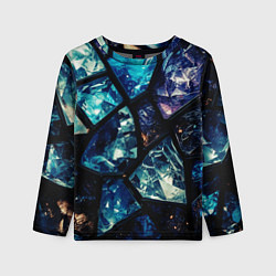 Лонгслив детский Текстура драгоценных камней, цвет: 3D-принт