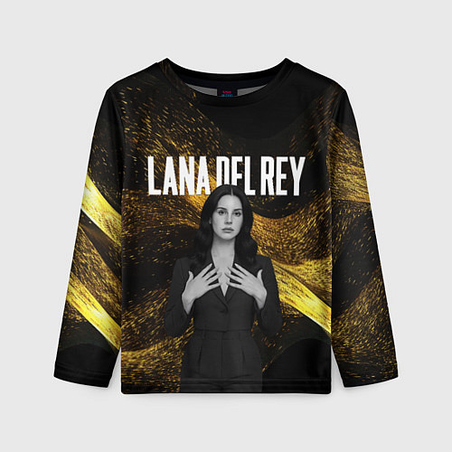 Детский лонгслив Lana Del Rey в черном платье / 3D-принт – фото 1
