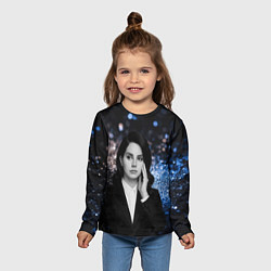Лонгслив детский Lana Del Rey в костюме, цвет: 3D-принт — фото 2