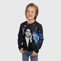 Лонгслив детский Lana Del Rey в костюме, цвет: 3D-принт — фото 2