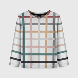 Лонгслив детский Плетенка пастельная, цвет: 3D-принт