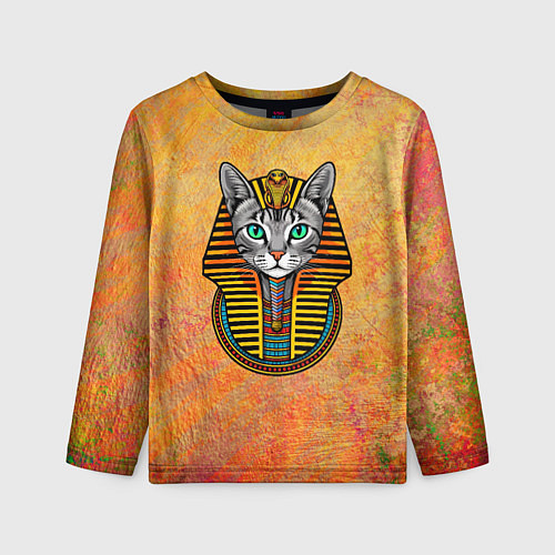 Детский лонгслив Египетская кошка-богиня Баст / 3D-принт – фото 1