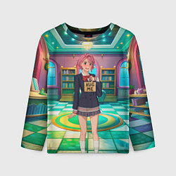 Лонгслив детский Дандадан Сиратори Айра хочет обнимашек, цвет: 3D-принт