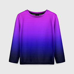 Лонгслив детский Омбре синий градиент Future Dusk, цвет: 3D-принт