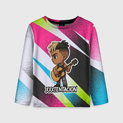 Лонгслив детский XXXTentacion в мультяшном стиле, цвет: 3D-принт
