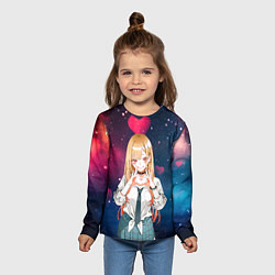 Лонгслив детский Марин Китагава с любовью - Эта фарфоровая кукла вл, цвет: 3D-принт — фото 2