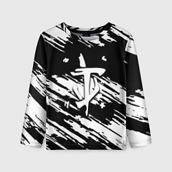 Лонгслив детский Doom краски полосы, цвет: 3D-принт