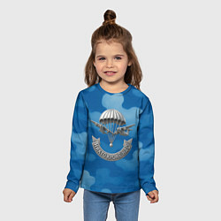 Лонгслив детский ВДВ - никто кроме нас, цвет: 3D-принт — фото 2