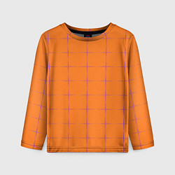 Лонгслив детский Color orange stripe, цвет: 3D-принт