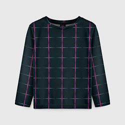 Детский лонгслив Color black stripes