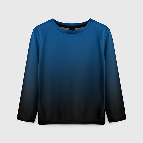 Детский лонгслив Лазурит тёмно-синий / 3D-принт – фото 1