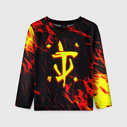 Лонгслив детский Doom огненные искры, цвет: 3D-принт