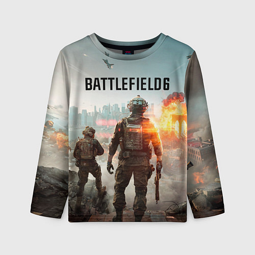 Детский лонгслив Солдаты из Battlefield 6 / 3D-принт – фото 1
